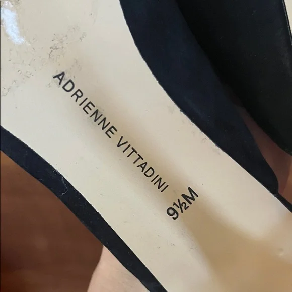 Like new Adrienne Vittadini Black Suede Mules - Picture 12 of 16